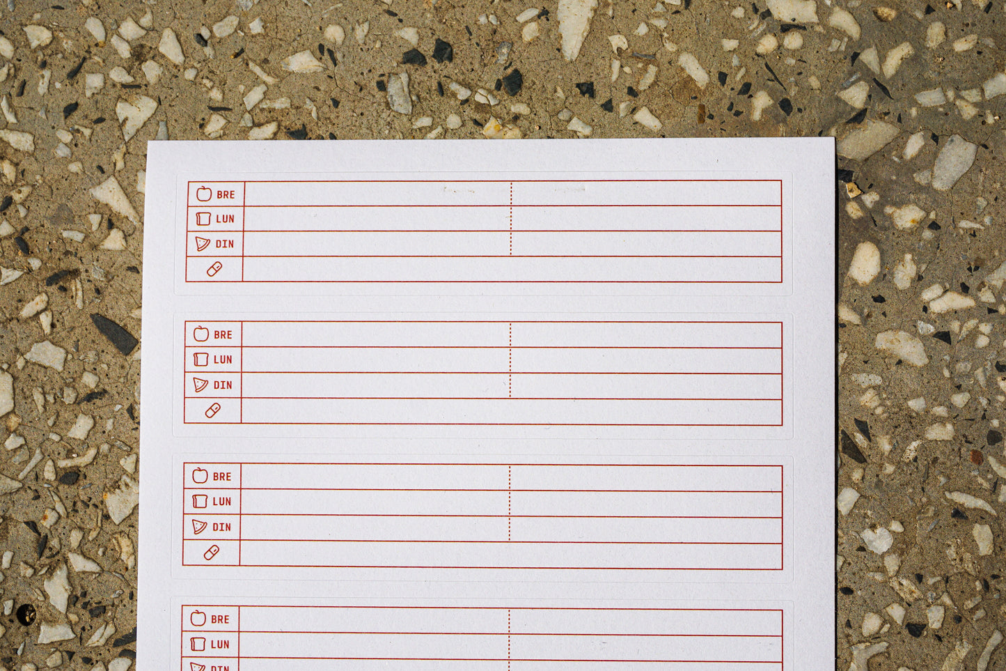 Daily Food & Supplement Tracker