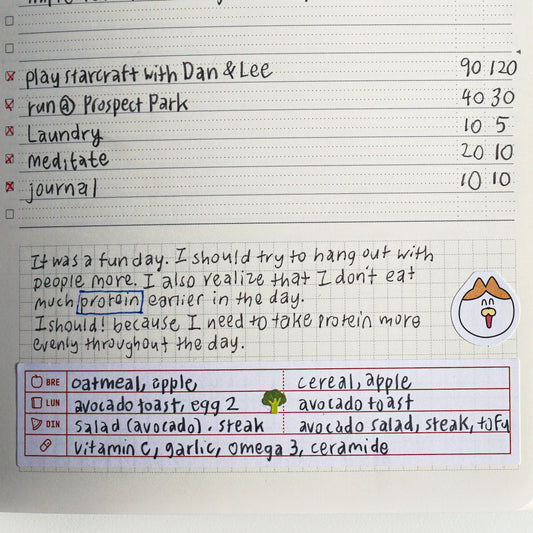 Daily Food & Supplement Tracker