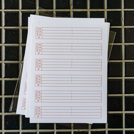 Daily Food & Supplement Tracker